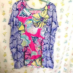 L/XL Lilly Pulitzer Kaliko Caftan Swept By Tides